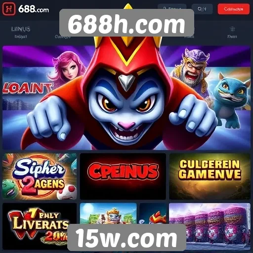 Principais jogos disponíveis na plataforma 688h.com